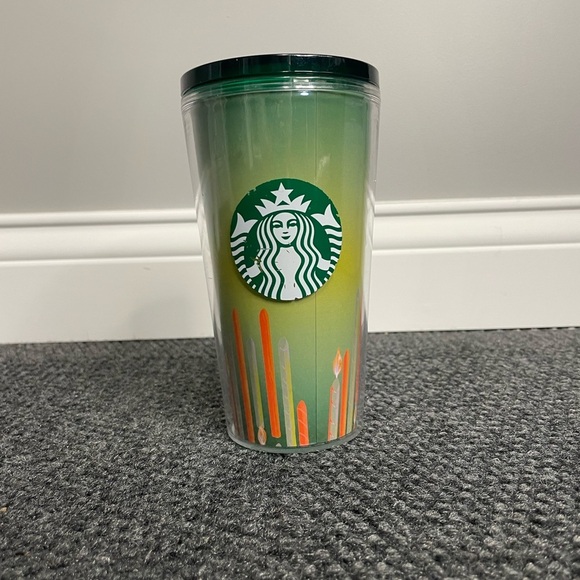 16oz Acrylic Cold Cup Starbucks Birthday Limited Edition Discontinued - Picture 1 of 4